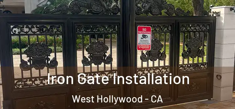 Iron Gate Installation West Hollywood - CA