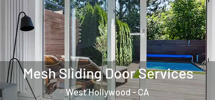 Mesh Sliding Door Services West Hollywood - CA